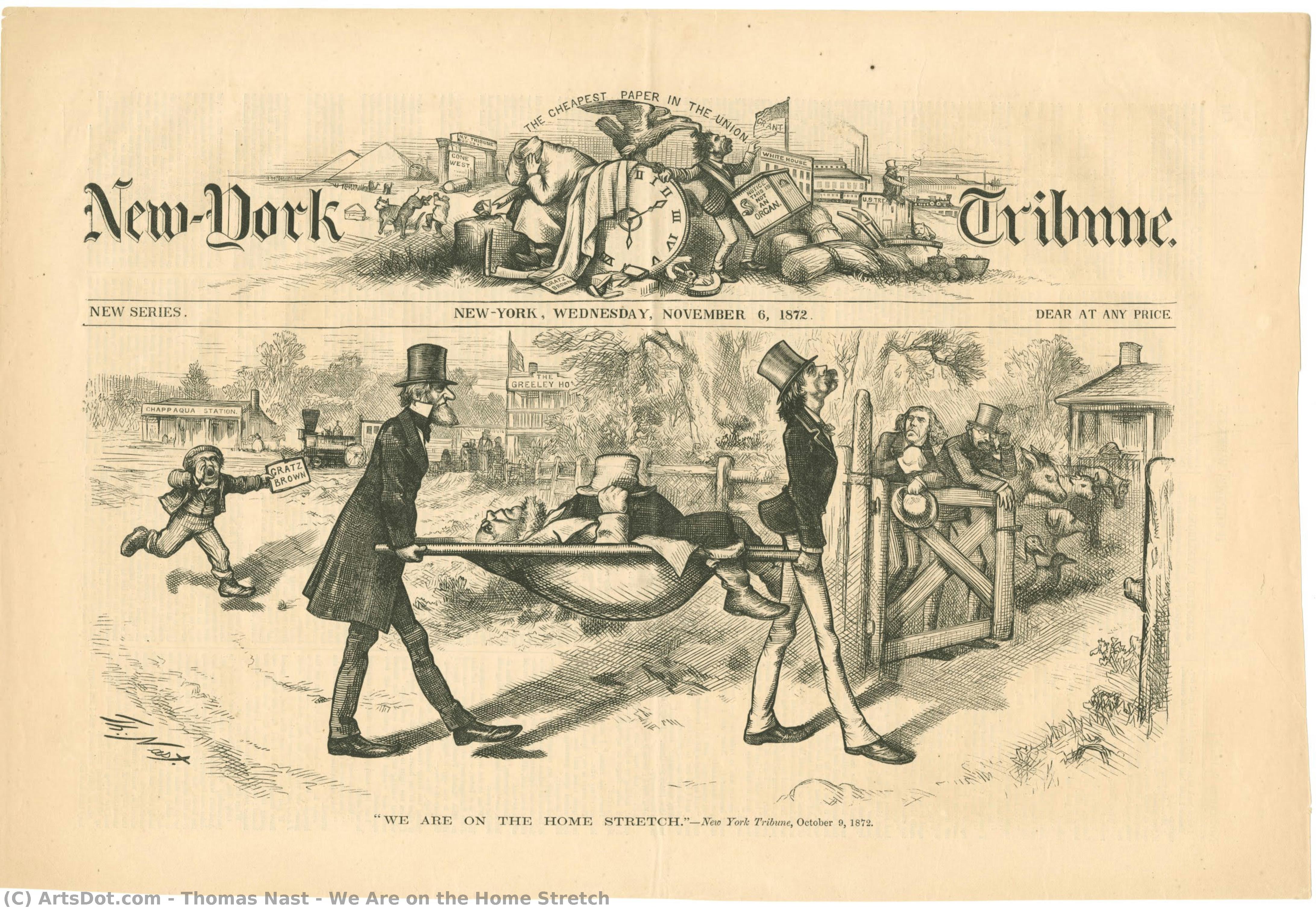 We Are On The Home Stretch — Thomas Nast