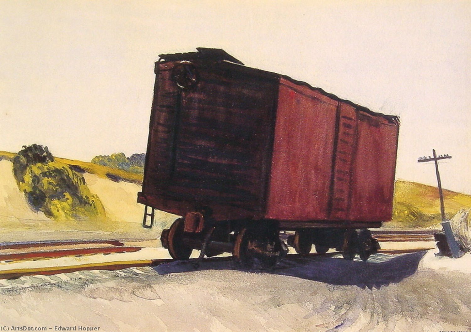 Freight Car At Truro — Edward Hopper