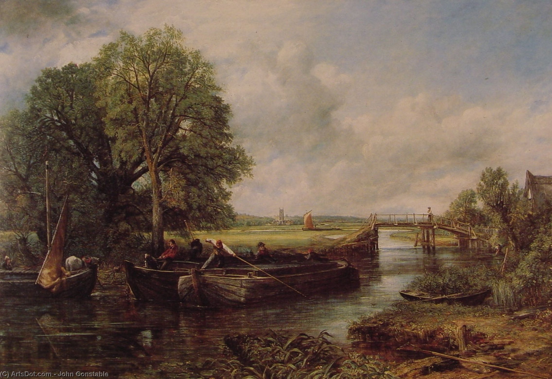 A View On The Stour Near Dedham — John Constable