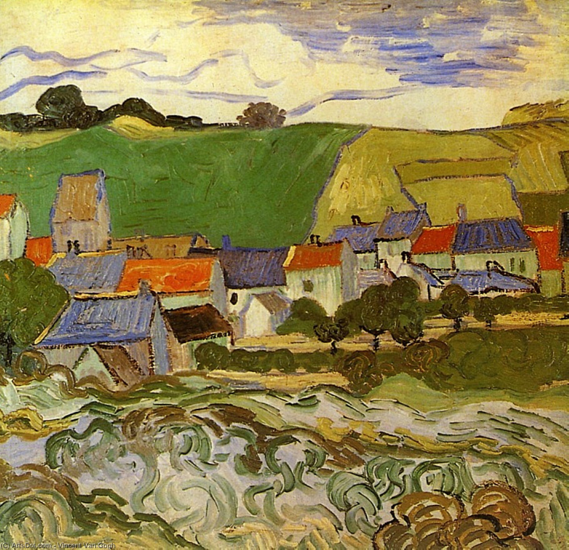 View Of Auvers — Vincent Willem Van Gogh