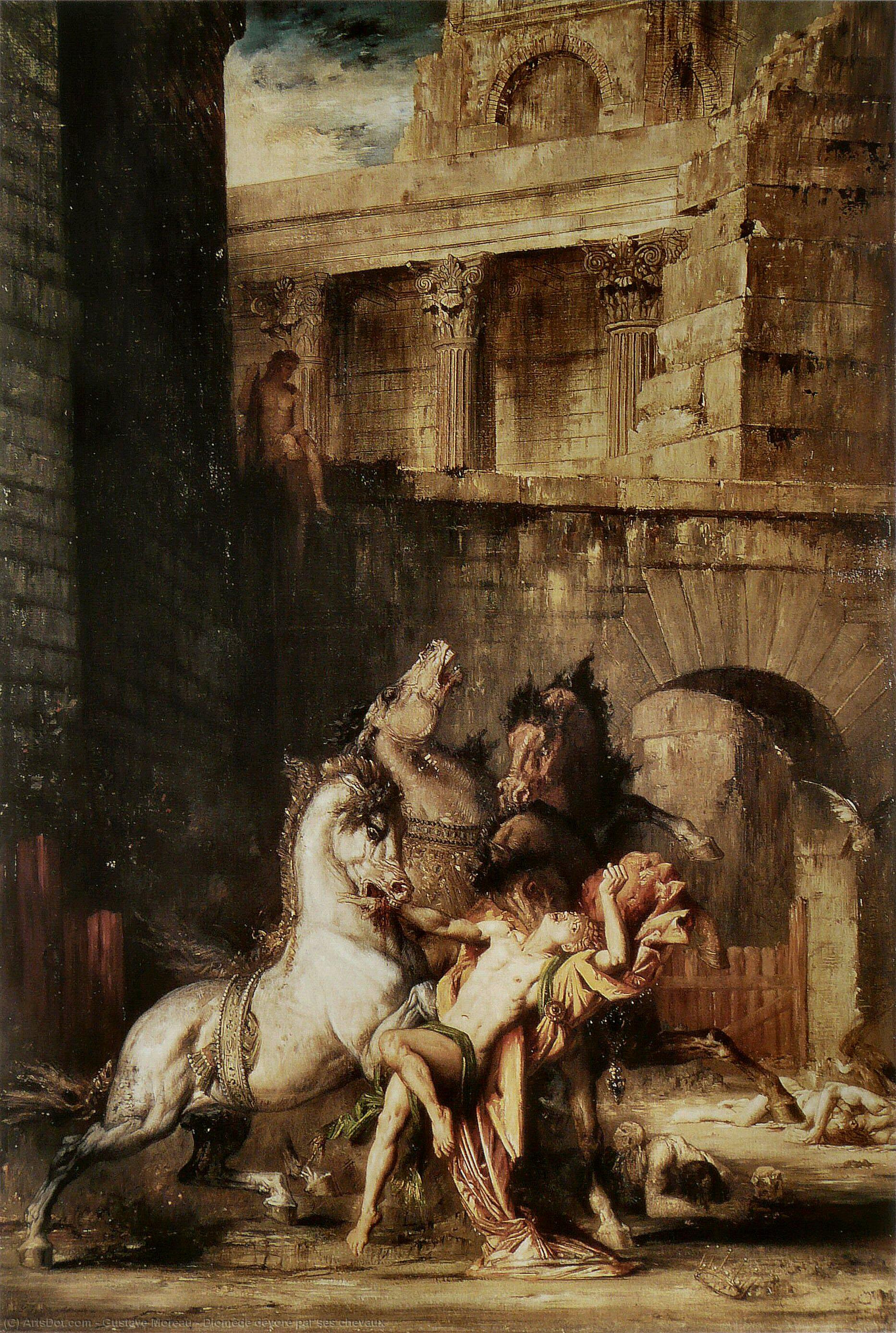 Diomède Dévoré Par Ses Chevaux — Gustave Moreau