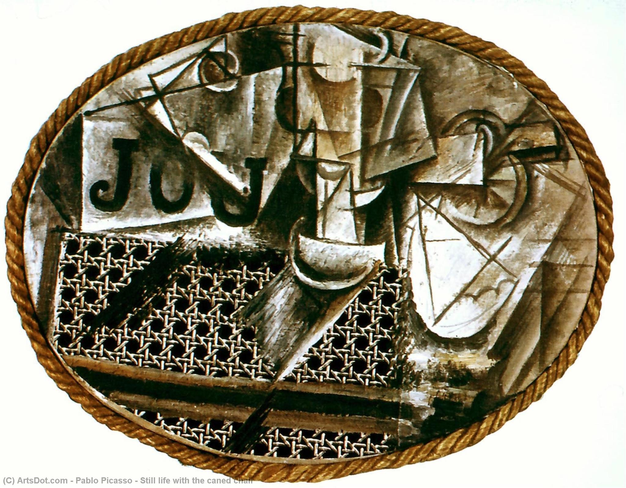 Still Life With The Caned Chair — Pablo Picasso