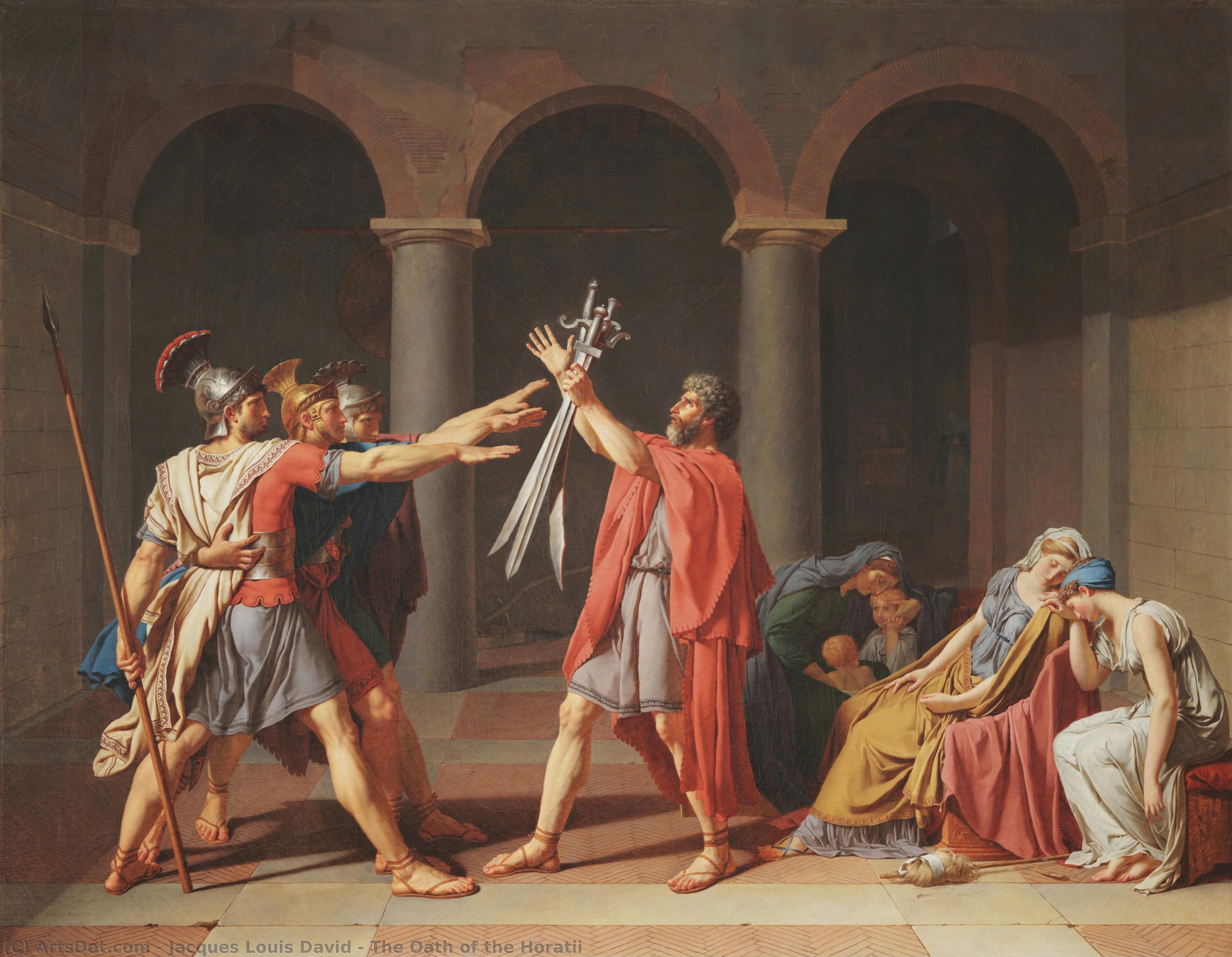 The Oath Of The Horatii — Jacques-louis David