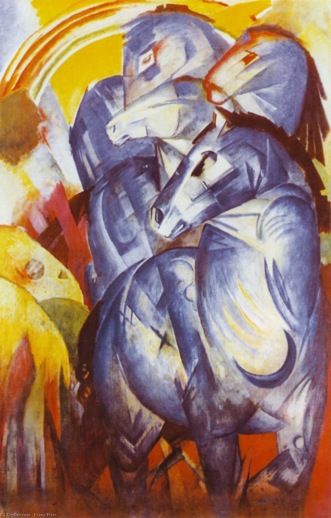 The Tower Of Blue Horses — Franz Marc