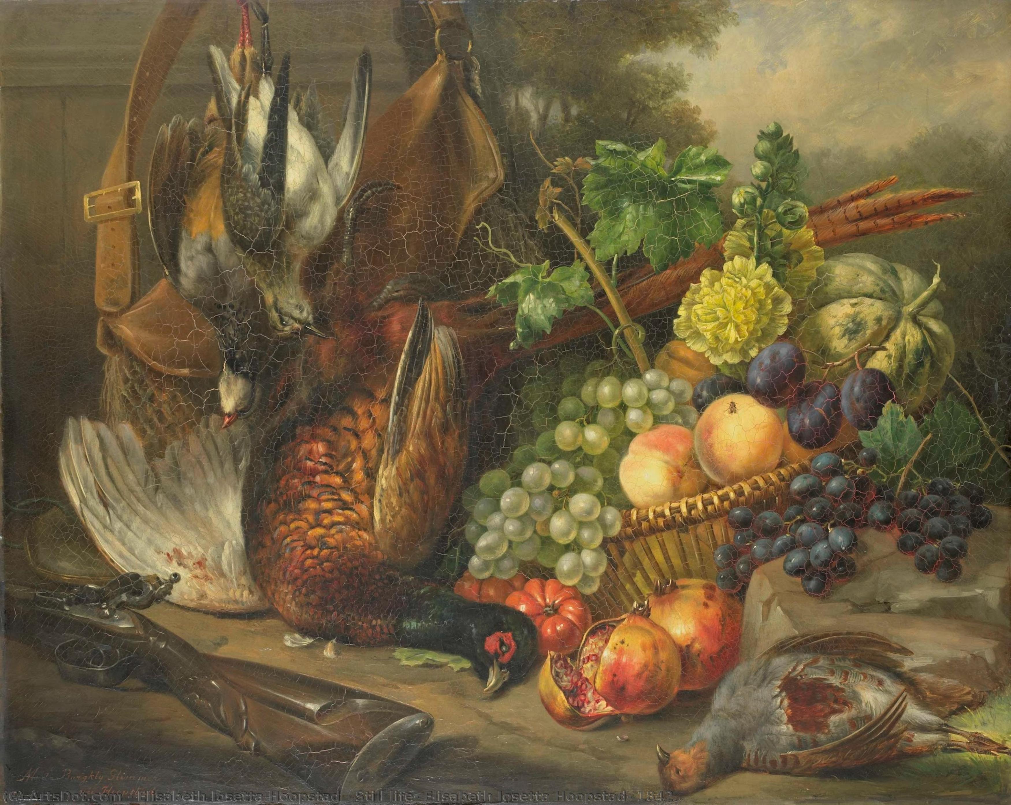 Still Life, Elisabeth Iosetta Hoopstad, 1842 — Elisabeth Iosetta Hoopstad