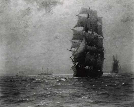 Off Scotland Light Ship, (painting) — William Edward Norton