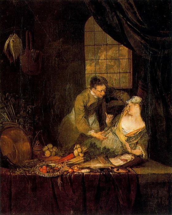 The Flirtation Of The Servant — Nicolas Lancret