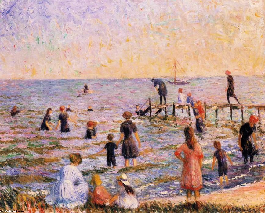 Bathing At Bellport, Long Island — William James Glackens