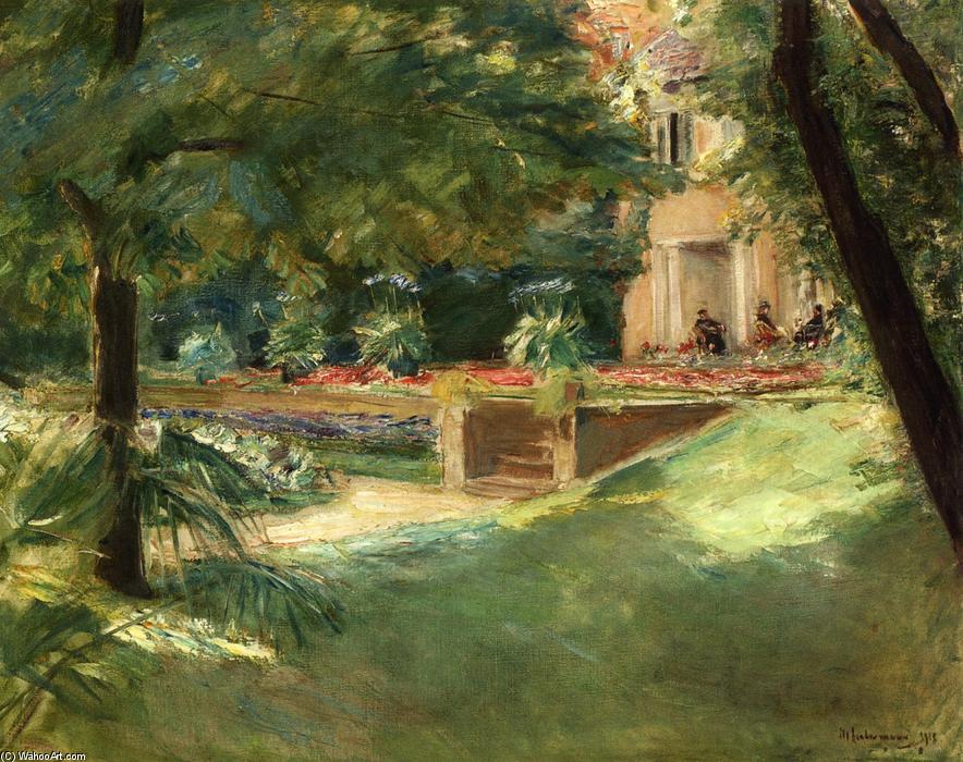 Terrace Overlooking The Flower Garden In Wannsee — Max Liebermann