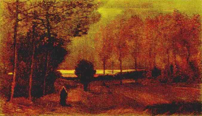 Autumn Landscape At Dusk — Vincent Willem Van Gogh