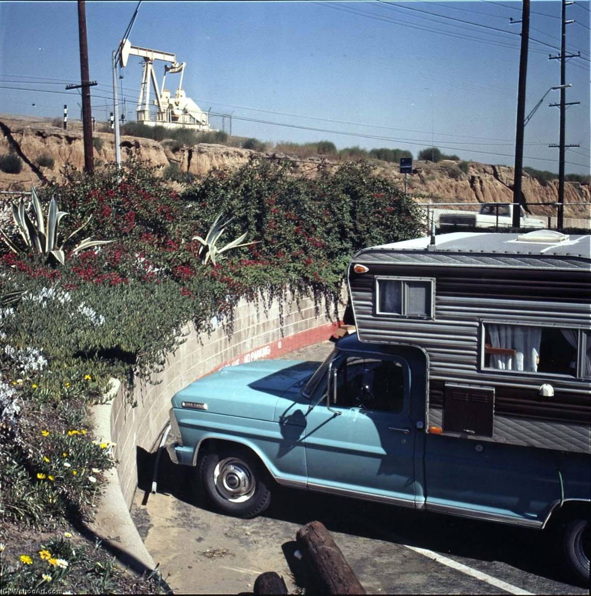 Oil Well And Camper (from Series, Longbeach) — Kenneth Mcgowan