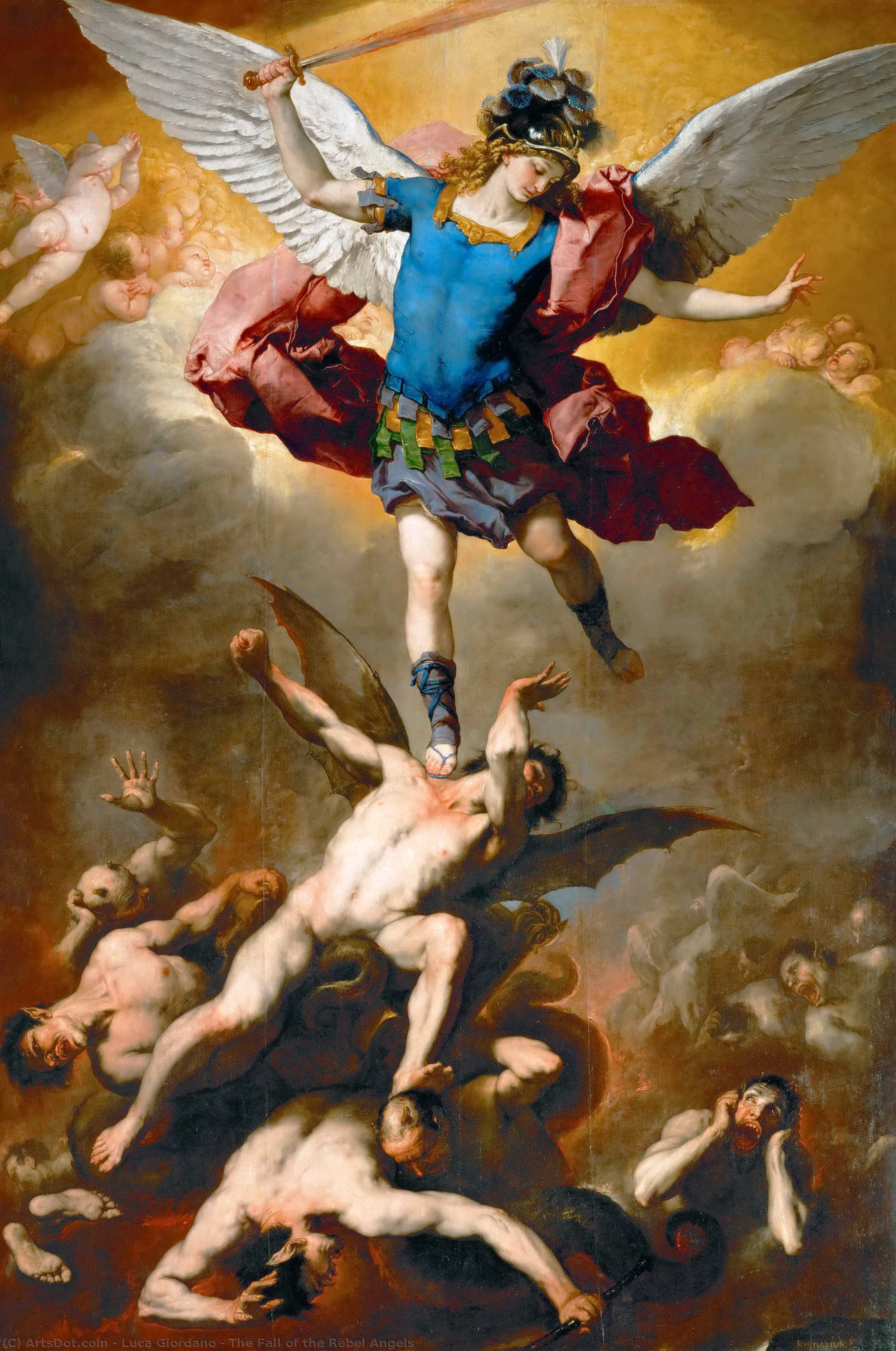The Fall Of The Rebel Angels — Luca Giordano