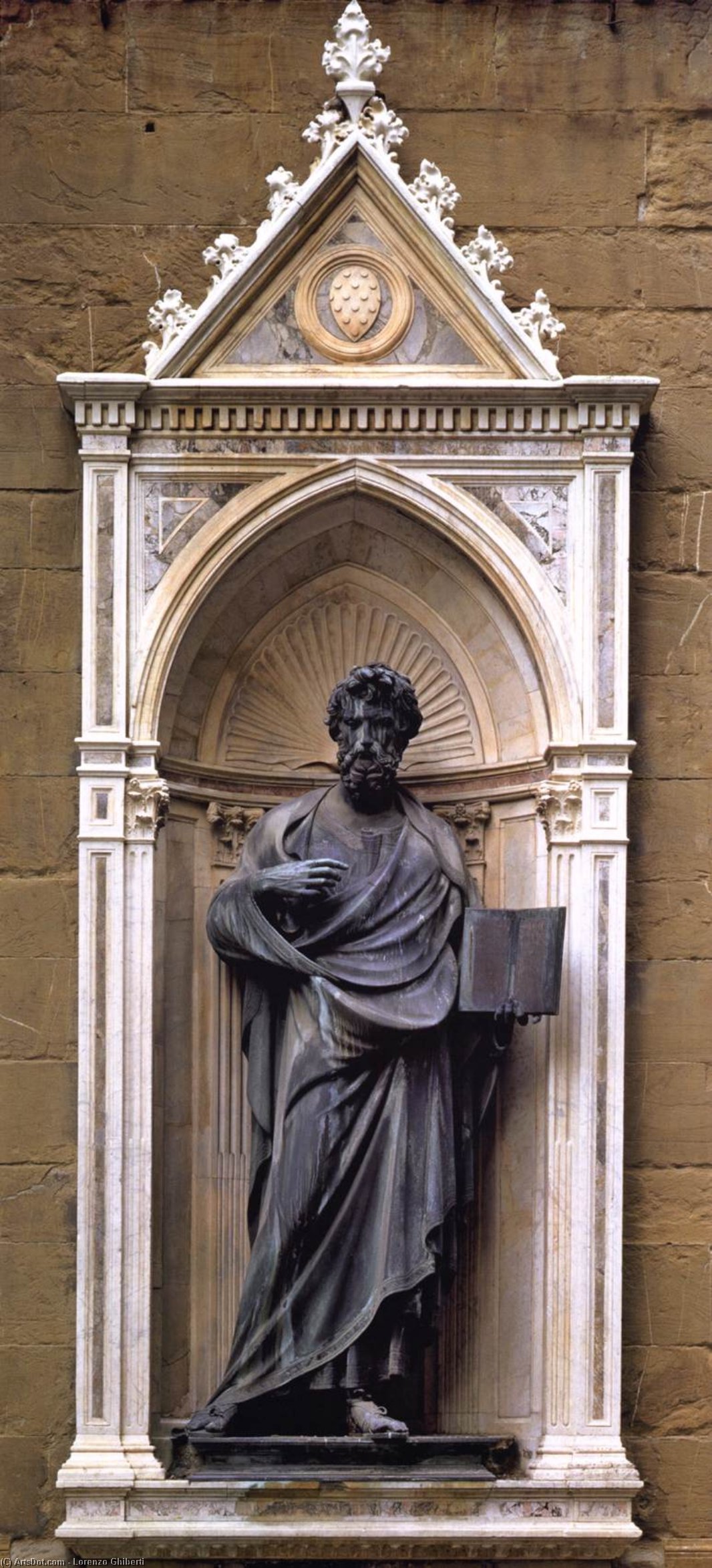 St Matthew And Tabernacle — Lorenzo Ghiberti