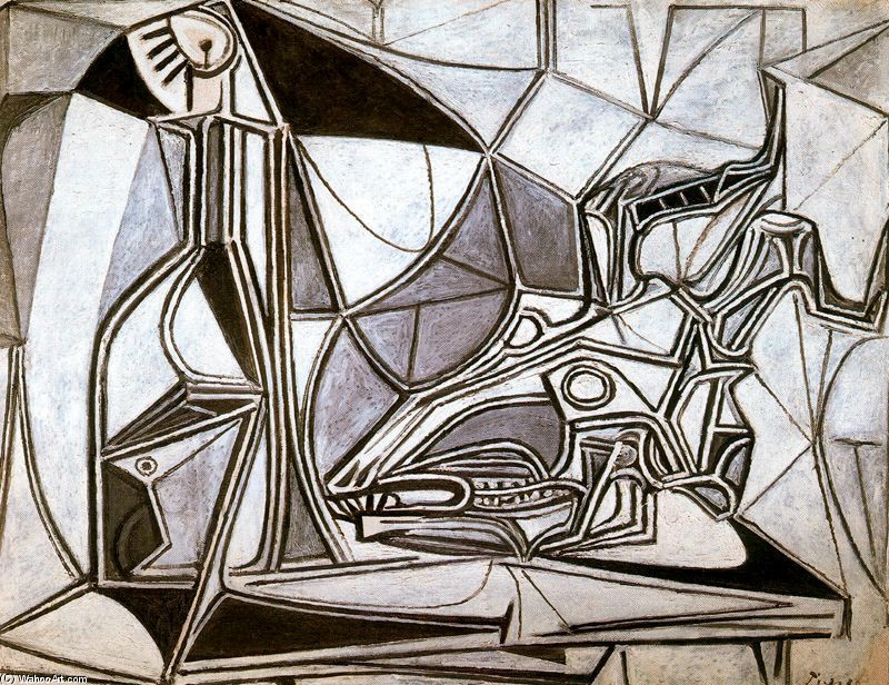 Cráneo De Cabra, Botella Y Vela 1 — Pablo Picasso