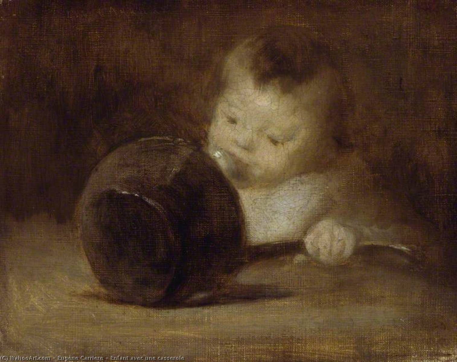 Enfant Avec Une Casserole — Eugène Anatole Carrière