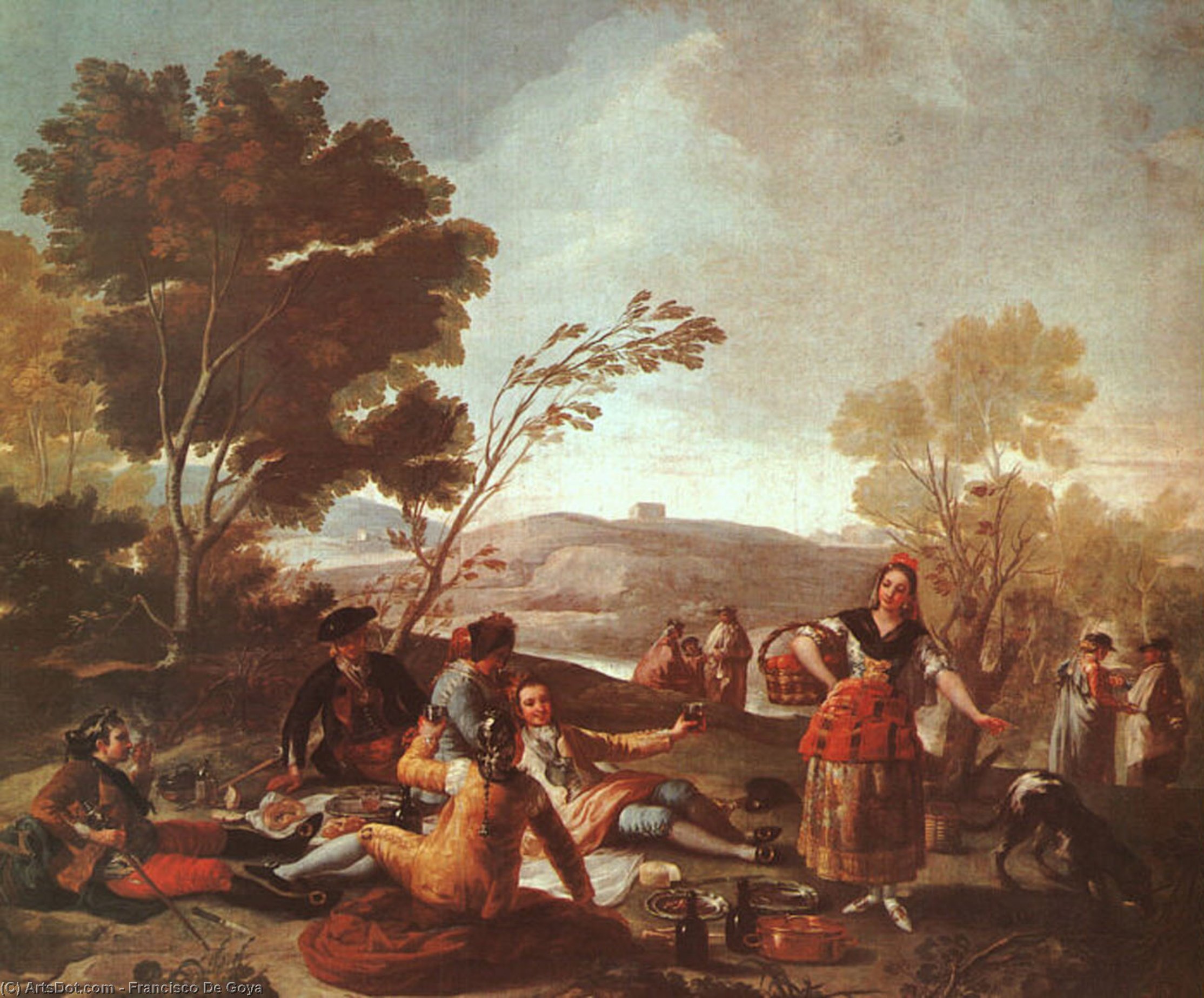 Picnic On The Banks Of The Manzanares — Francisco José De Goya Y Lucientes