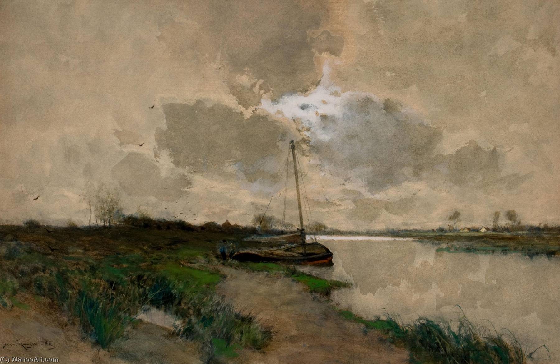 On The Scheldt, Holland — Henry Ward Ranger