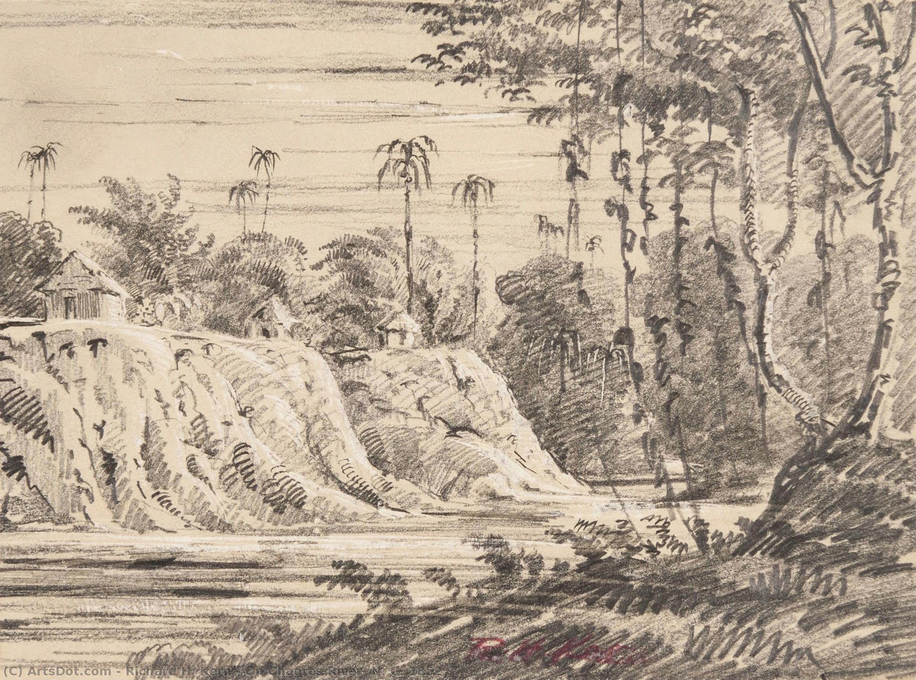 On Chagres River, N. G. 1852 — Richard H. Kern