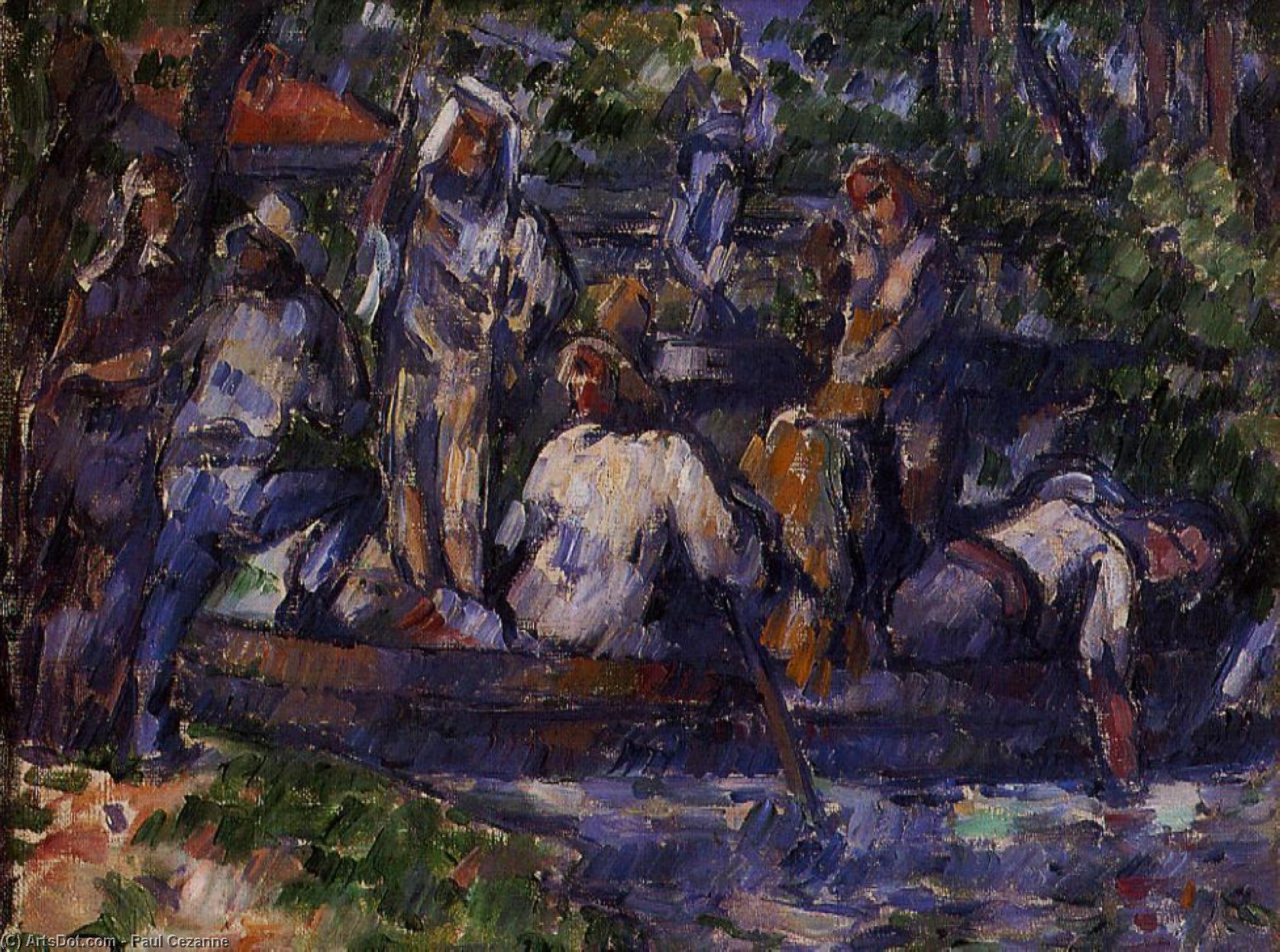 Leaving On The Water — Paul Cézanne