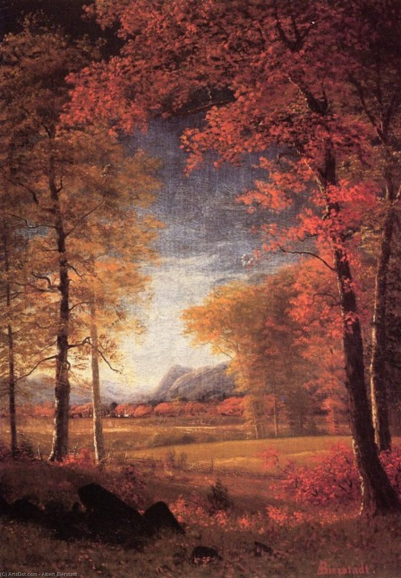Autumn In America, Oneida County, New York — Albert Bierstadt