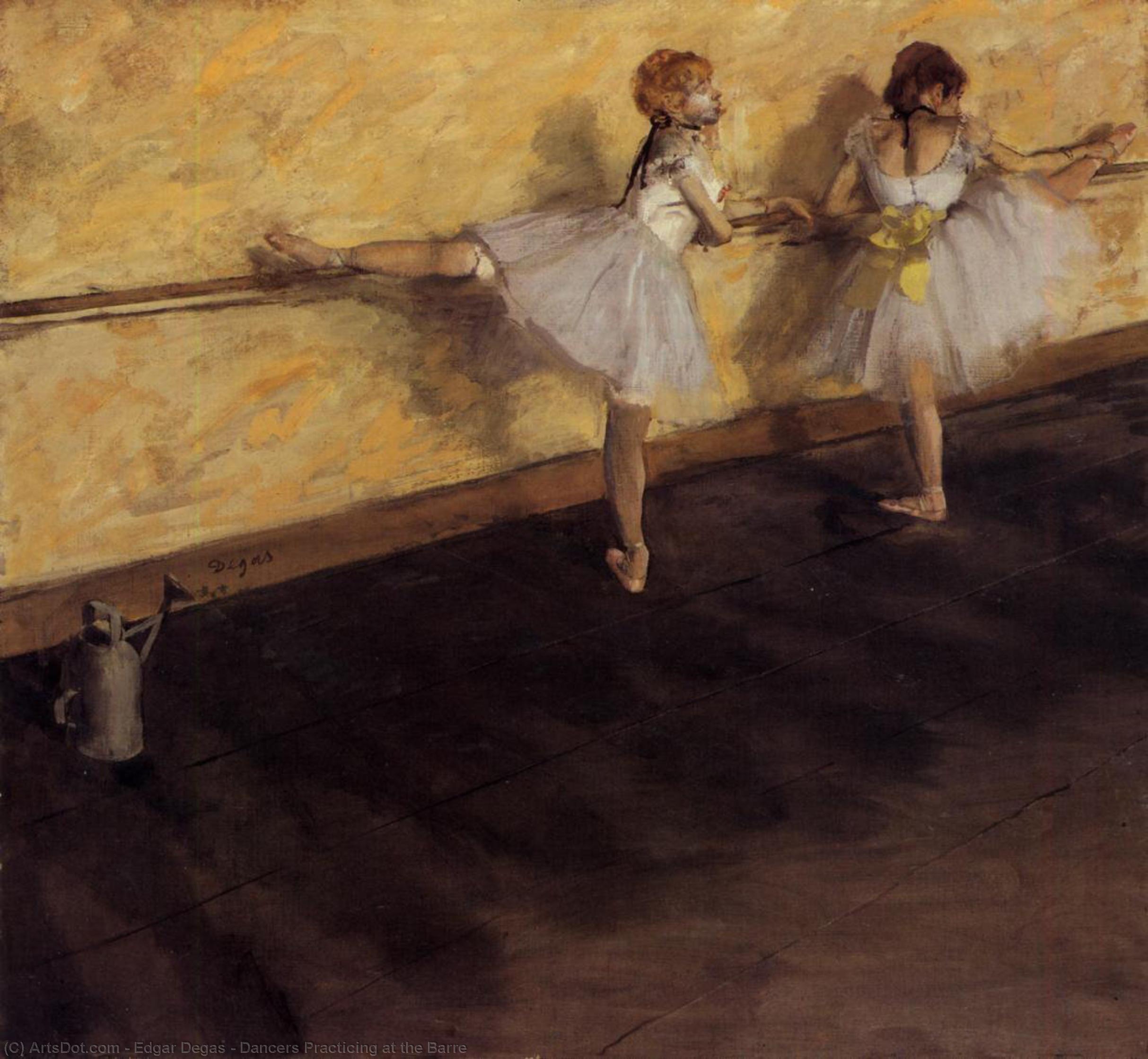 Dancers Practicing At The Barre — Edgar Degas