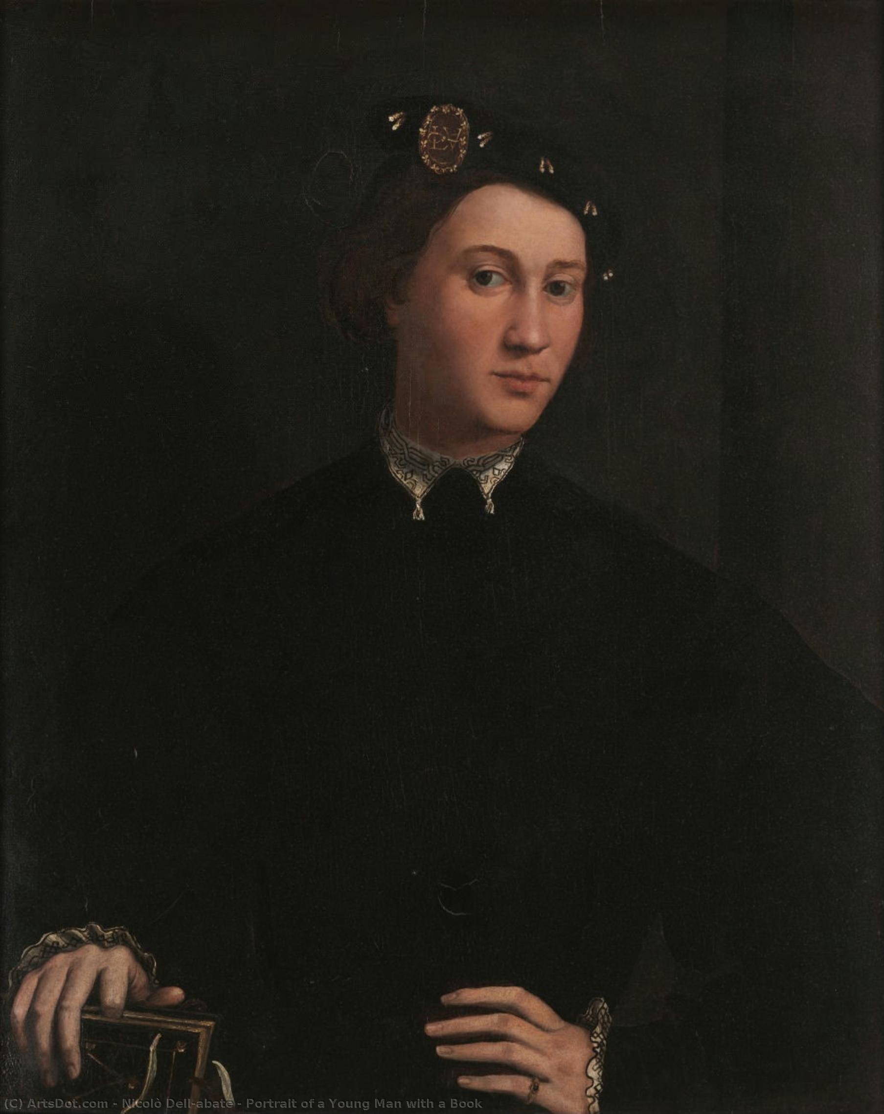 Portrait Of A Young Man With A Book — Nicolò Dell'abate