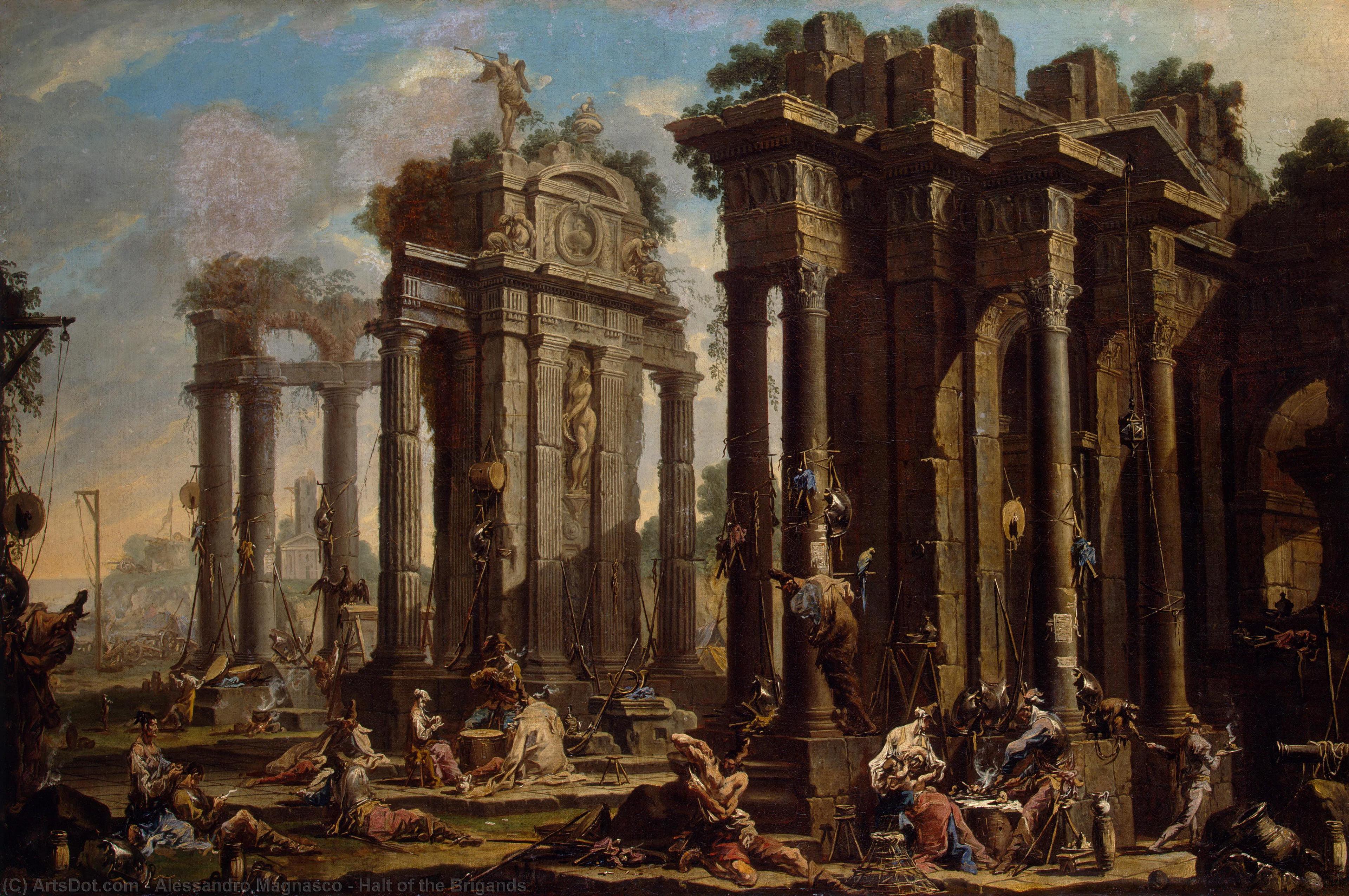 Halt Of The Brigands — Alessandro Magnasco