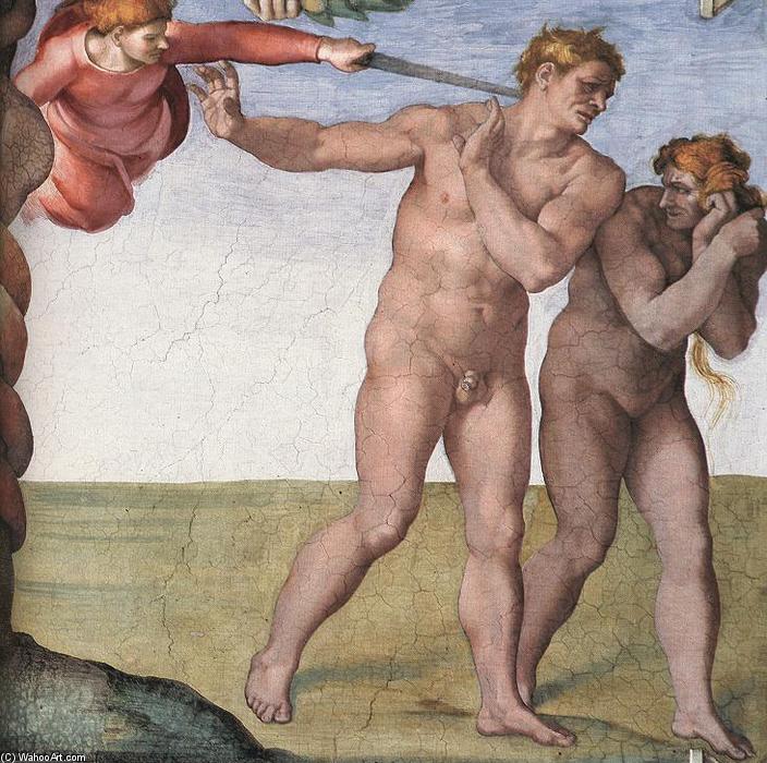 Expulsion From Garden Of Eden — Michelangelo Buonarroti