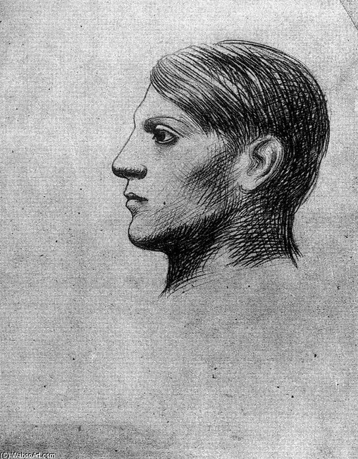 Self-portrait (profile) — Pablo Picasso