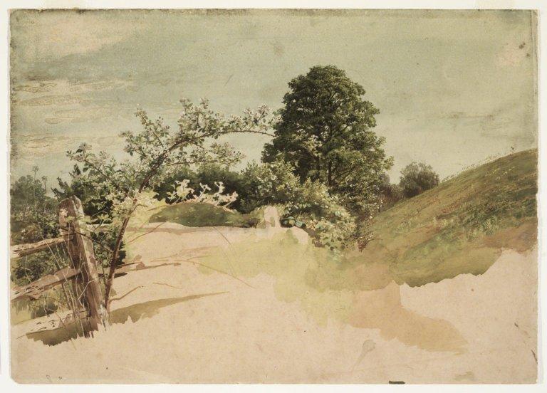 Landscape With Fence — William Trost Richards