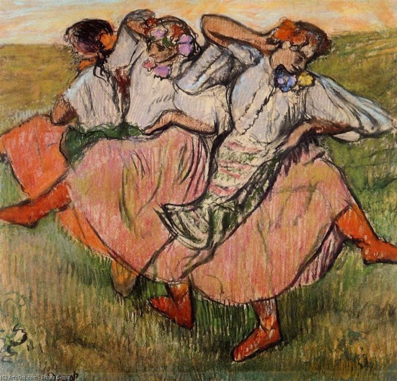 Three Russian Dancers — Edgar Degas