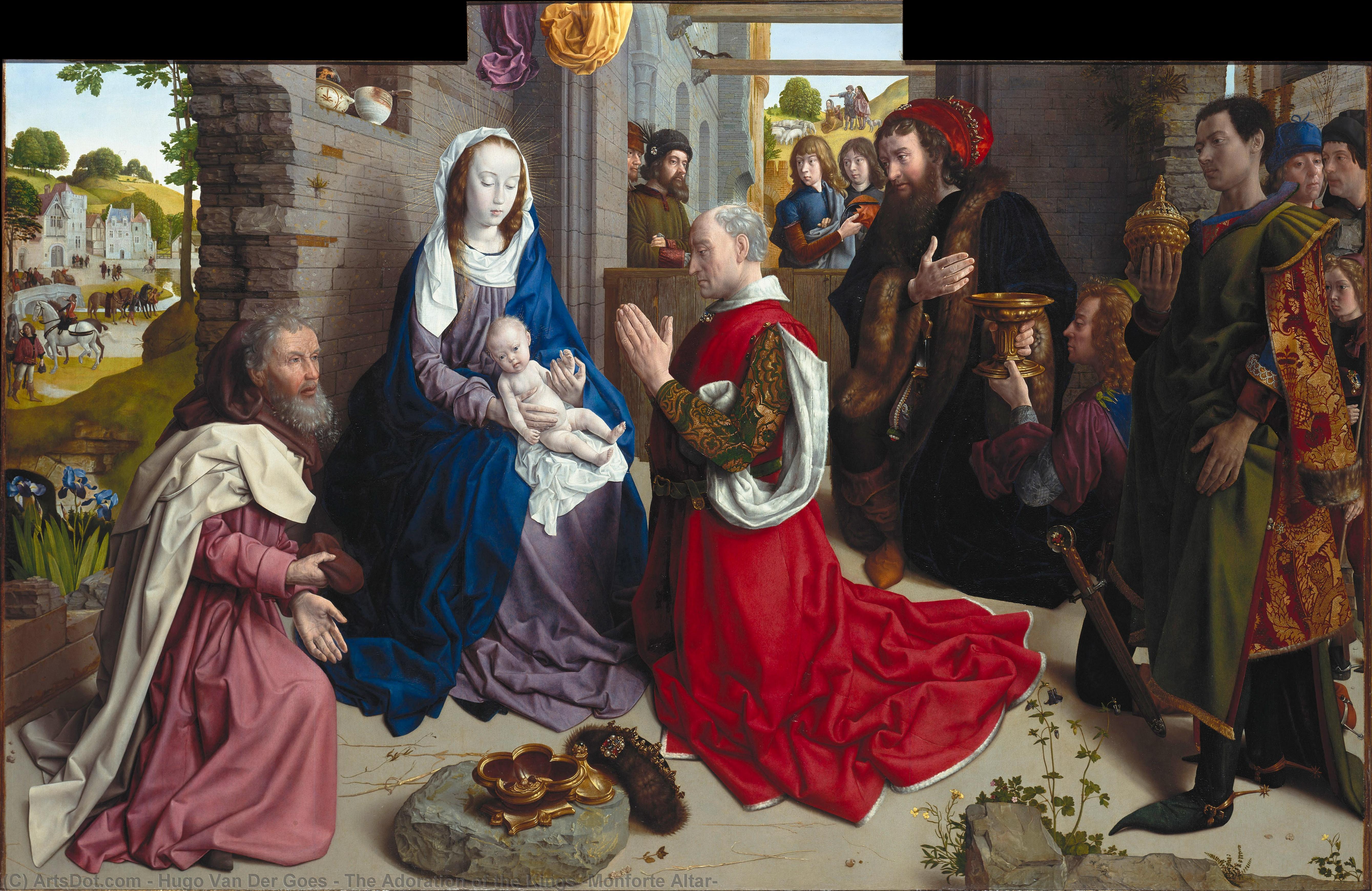The Adoration Of The Kings (monforte Altar) — Hugo Van Der Goes