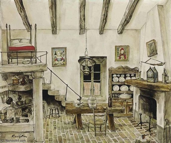 Intérieur — Léonard Tsuguharu Foujita