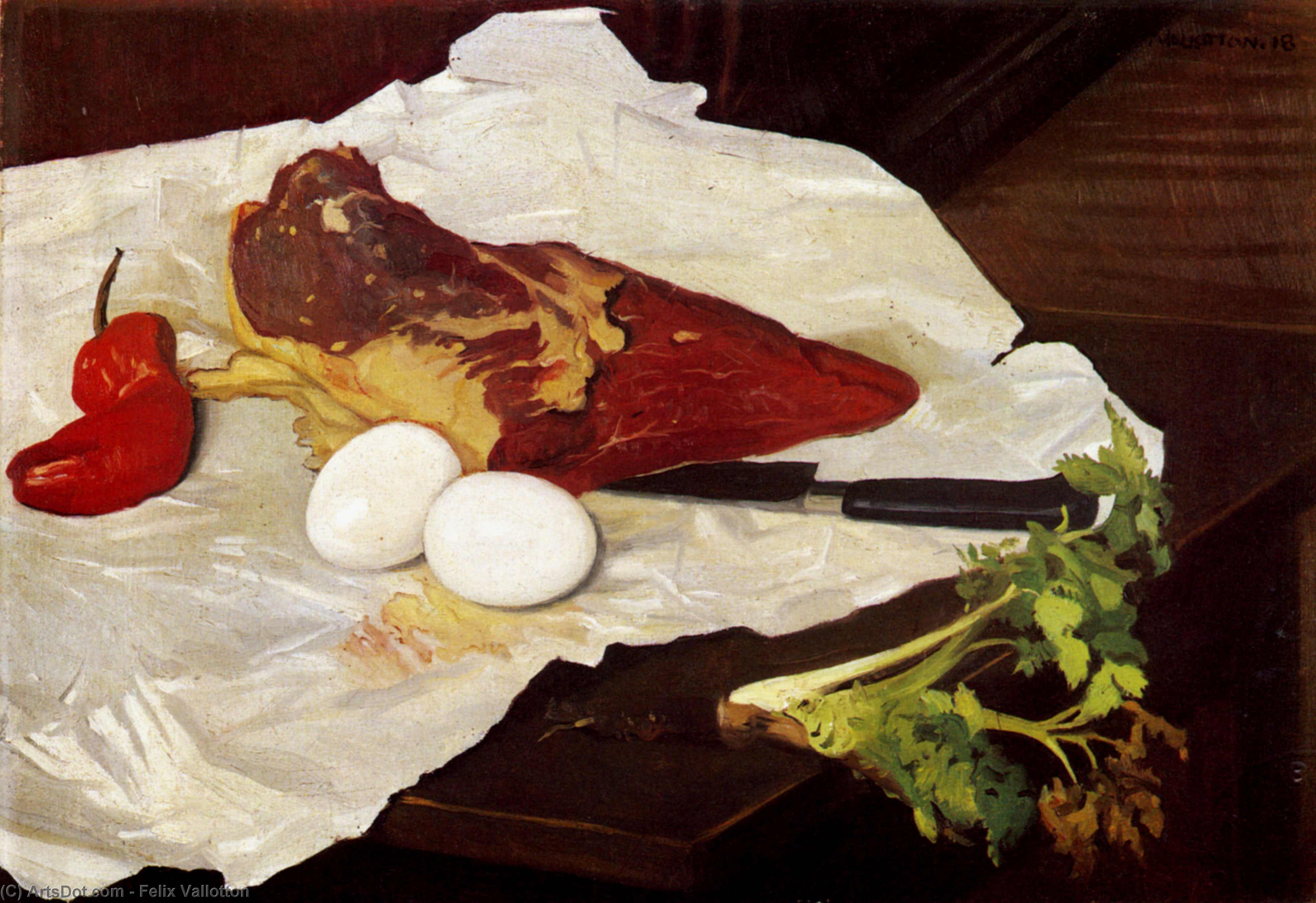 Meat And Eggs — Félix Vallotton