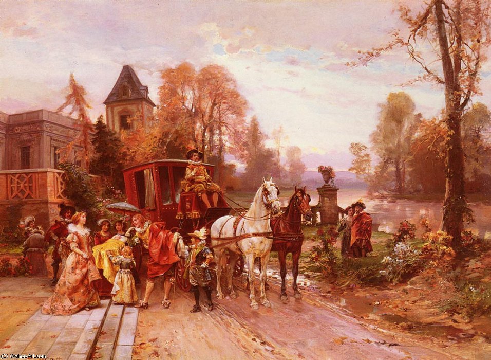 The Arrival Of The Baby — Cesare Auguste Detti