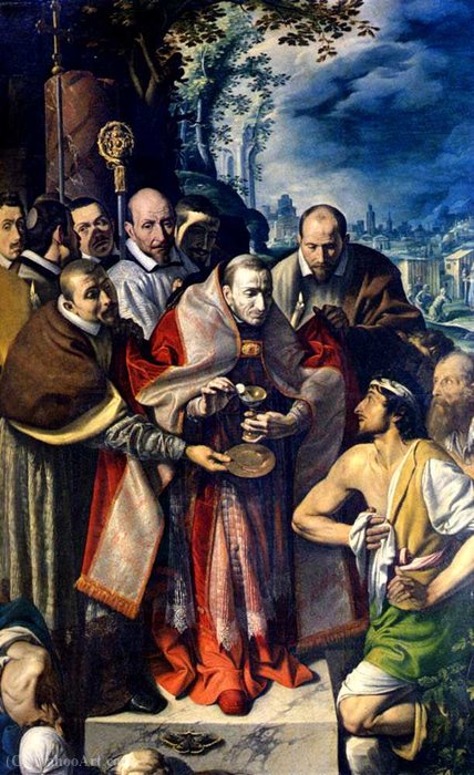 Charles Borromeo Giving Communion To The Plague Victims — Tanzio Da Varallo
