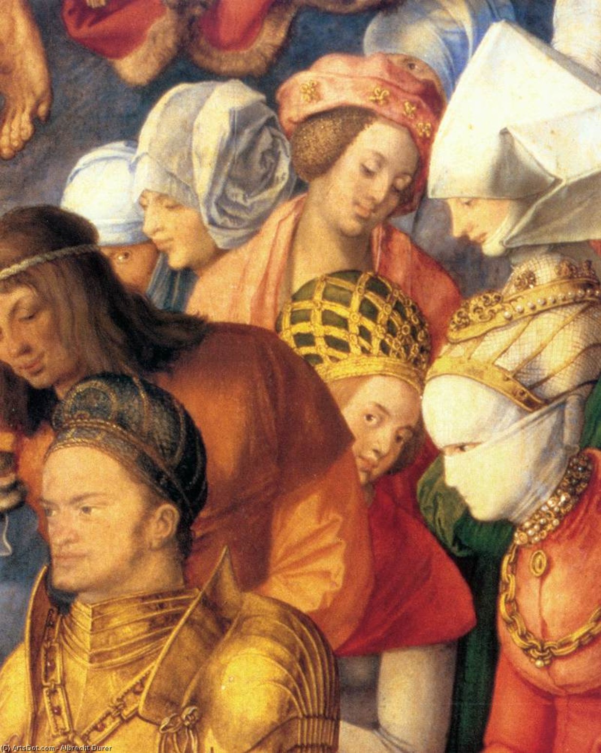 The Adoration Of The Trinity (detail) — Albrecht Dürer