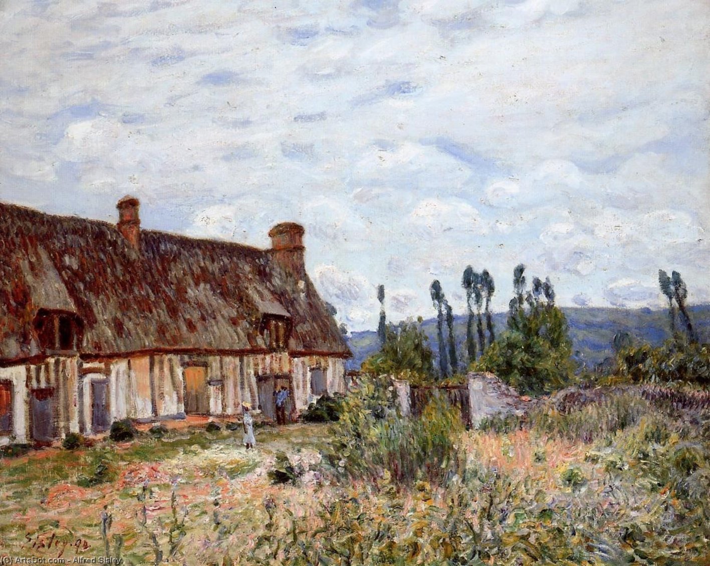 Abandoned Cottage — Alfred Sisley