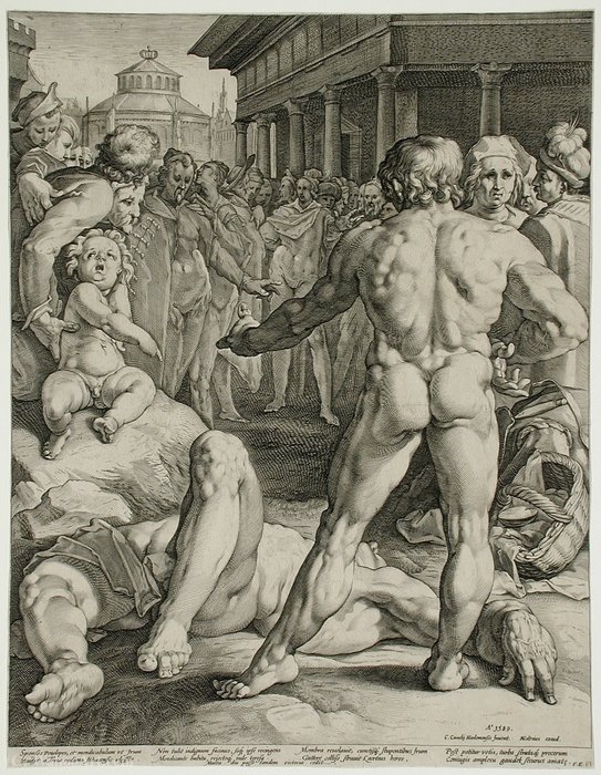 Odysseus Defeating Irus — Jan Harmenszoon Muller