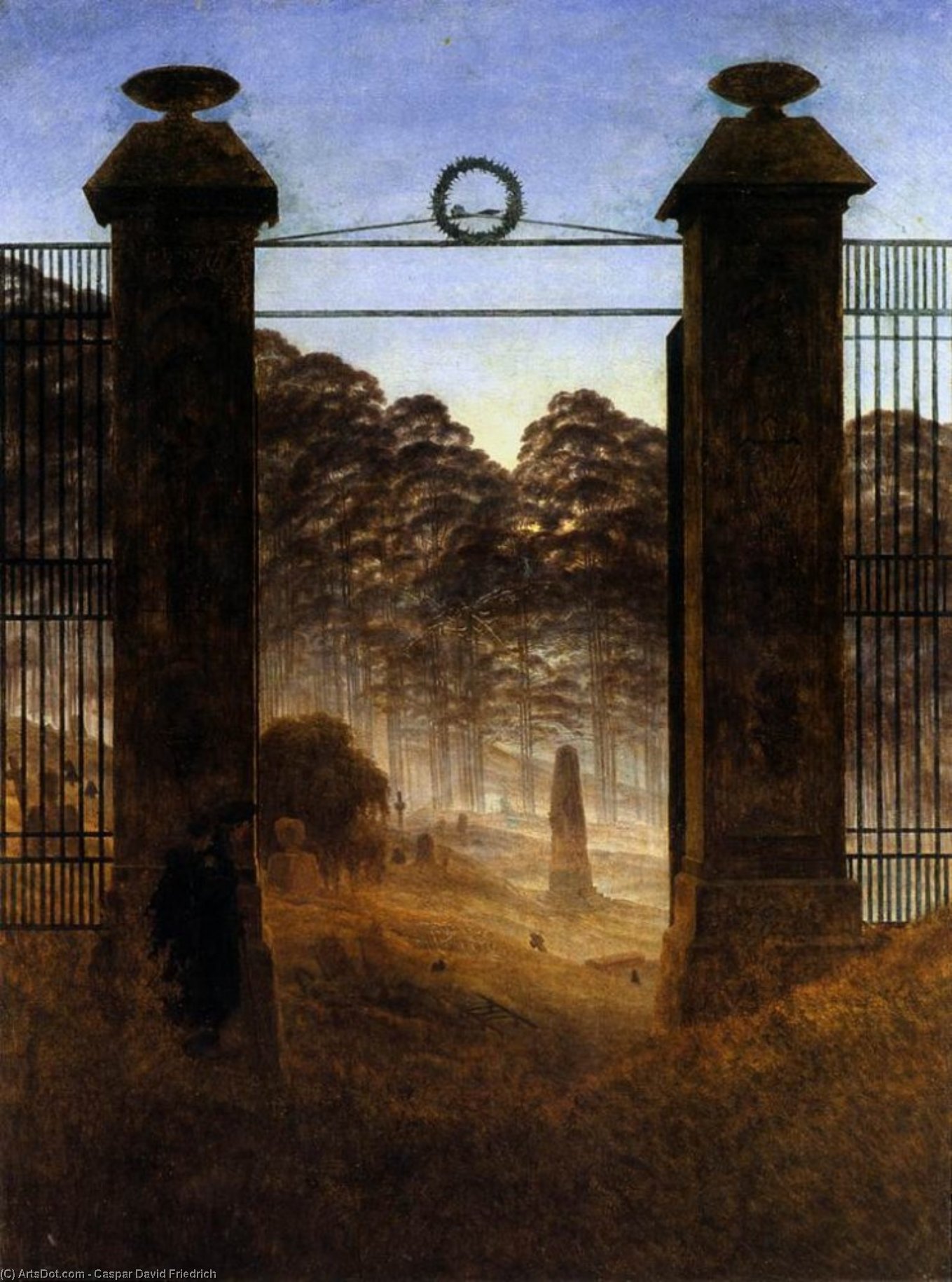 The Cemetery Entrance — Caspar David Friedrich
