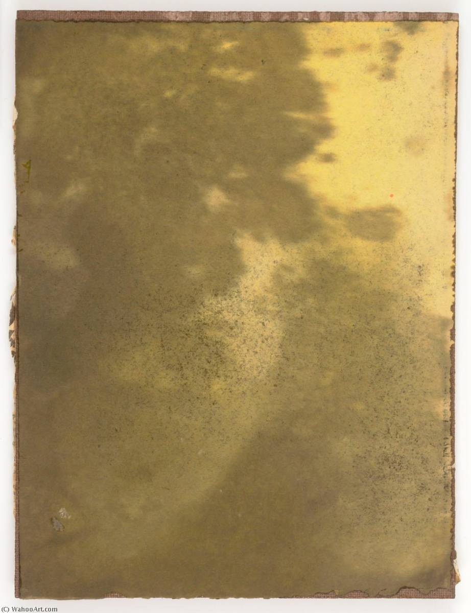 Untitled (manila Paper Stained Pink With Some Dark Pink, Yellow And Blue Staining) — Joseph Cornell