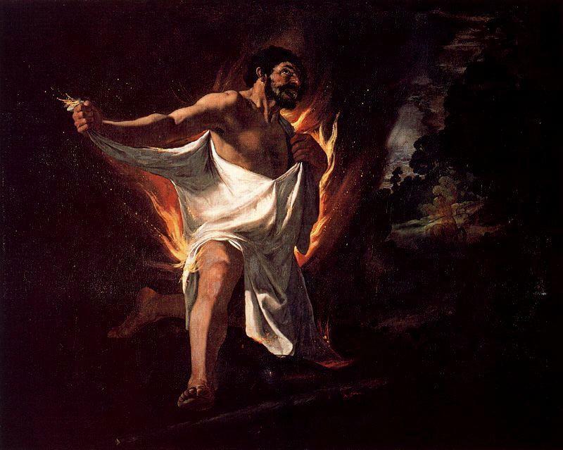 Hércules Abrasado Por La Túnica Del Centauro Neso — Francisco De Zurbarán