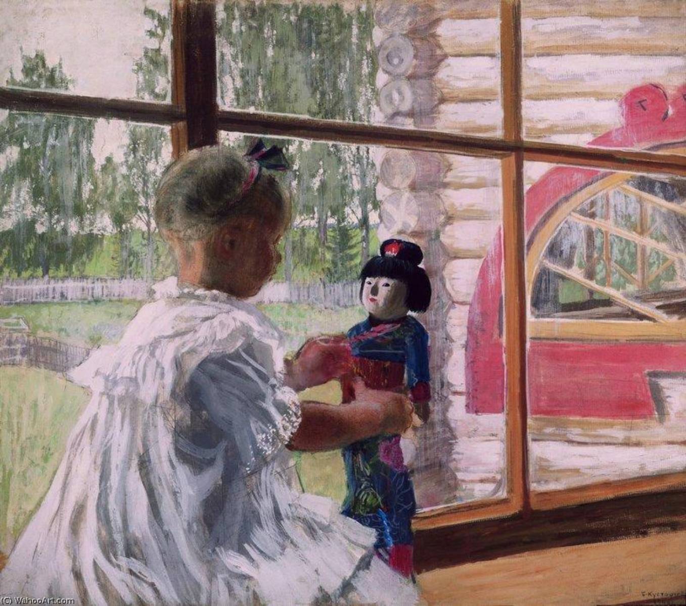 A Japanese Doll — Boris Mikhailovich Kustodiev
