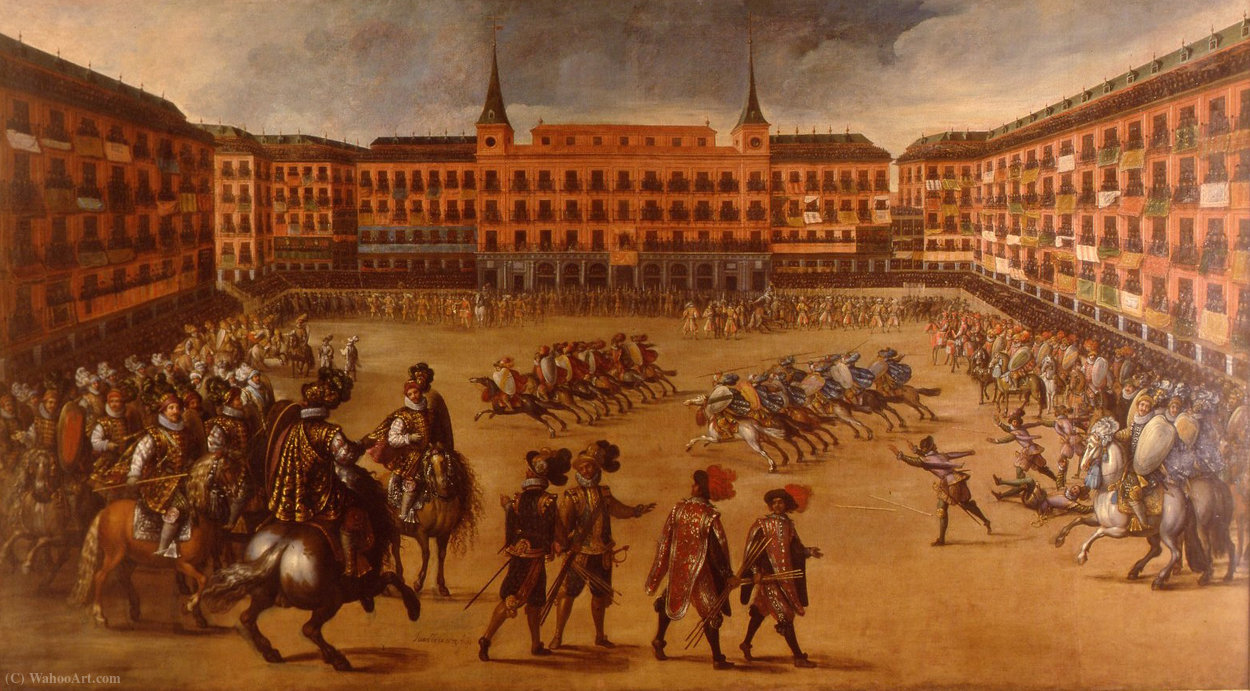 Festivities In The Plaza Mayor — Juan De La Corte