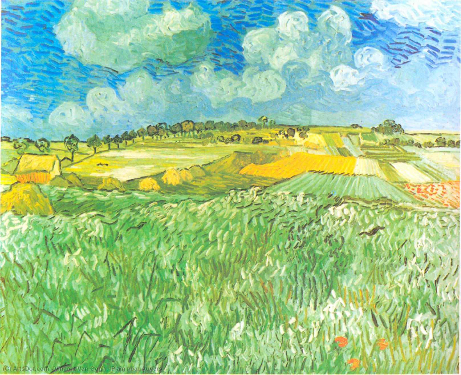 Plain Near Auvers — Vincent Willem Van Gogh