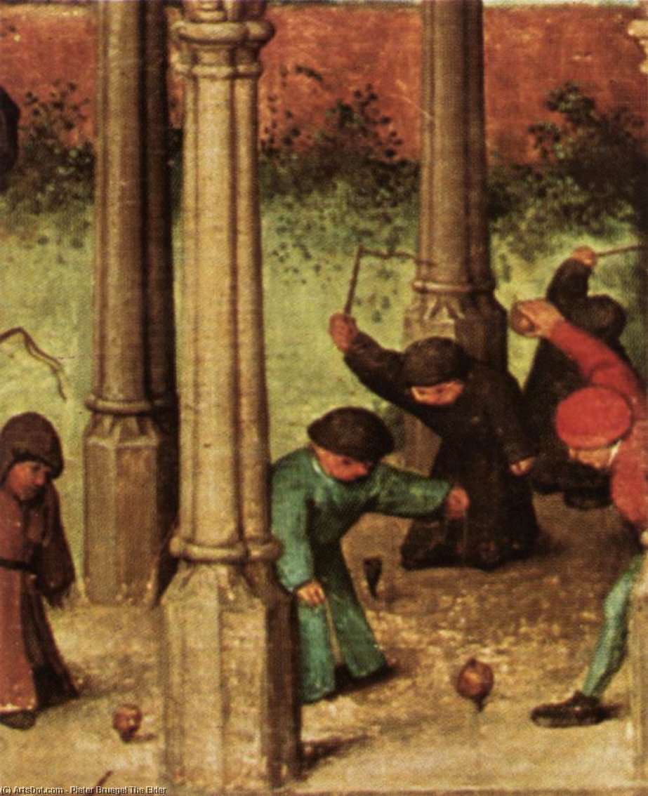 Children's Games (detail) — Pieter Bruegel The Elder