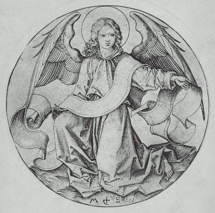 The Angel Of Saint Matthew — Martin Schongauer