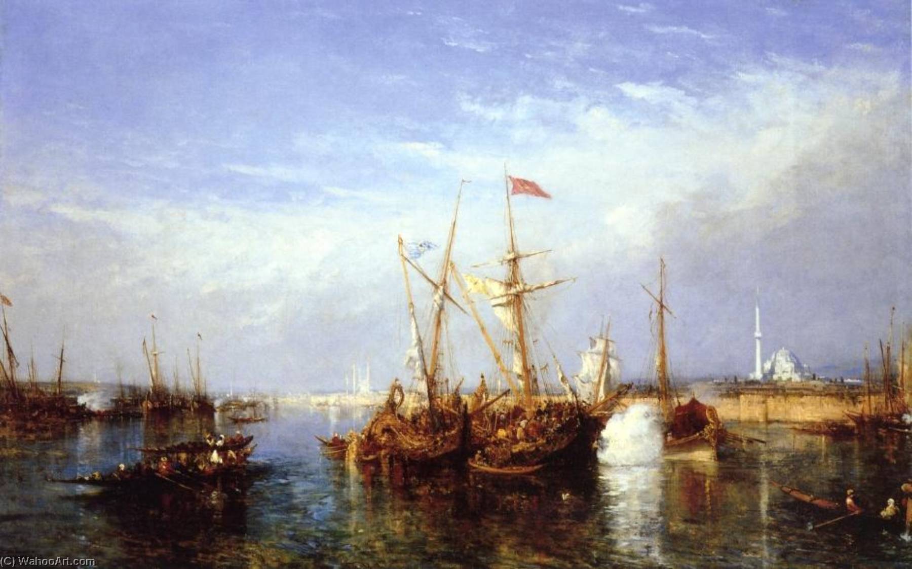 La Corne D'or, Constantinople — Felix Francois Georges Philbert Ziem