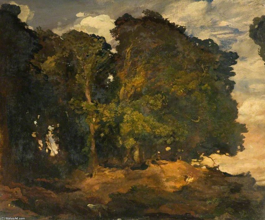 Country Scene, Forest Trees — Charles Henry Sims