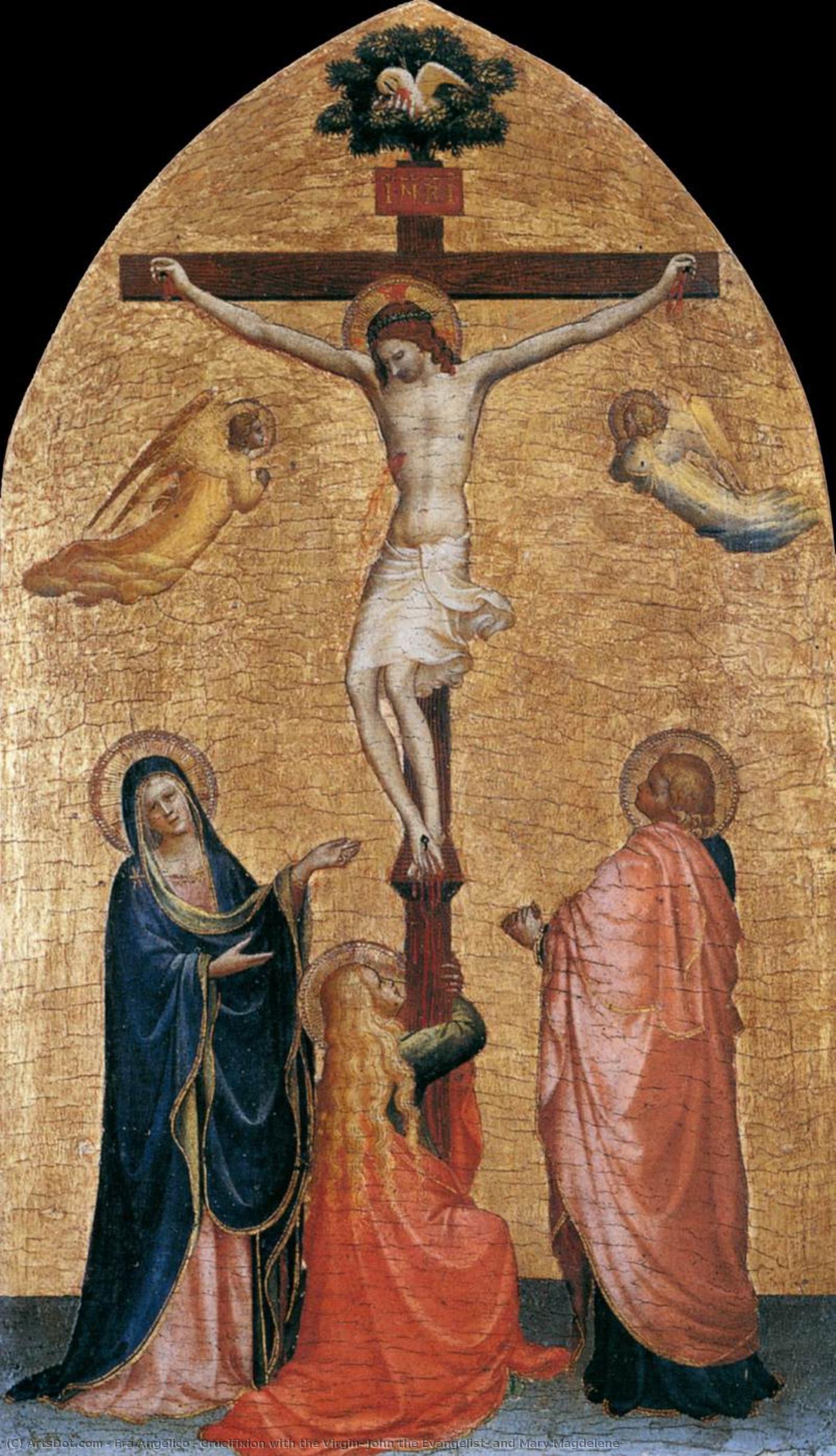 Crucifixion With The Virgin, John The Evangelist, And Mary Magdelene — Fra Angelico